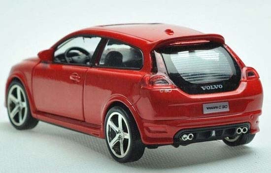 1/32 Volvo C30 Diecast Toy in Red